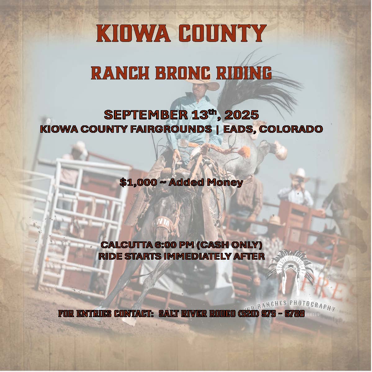 2025 Kiowa County Ranch Bronc Riding