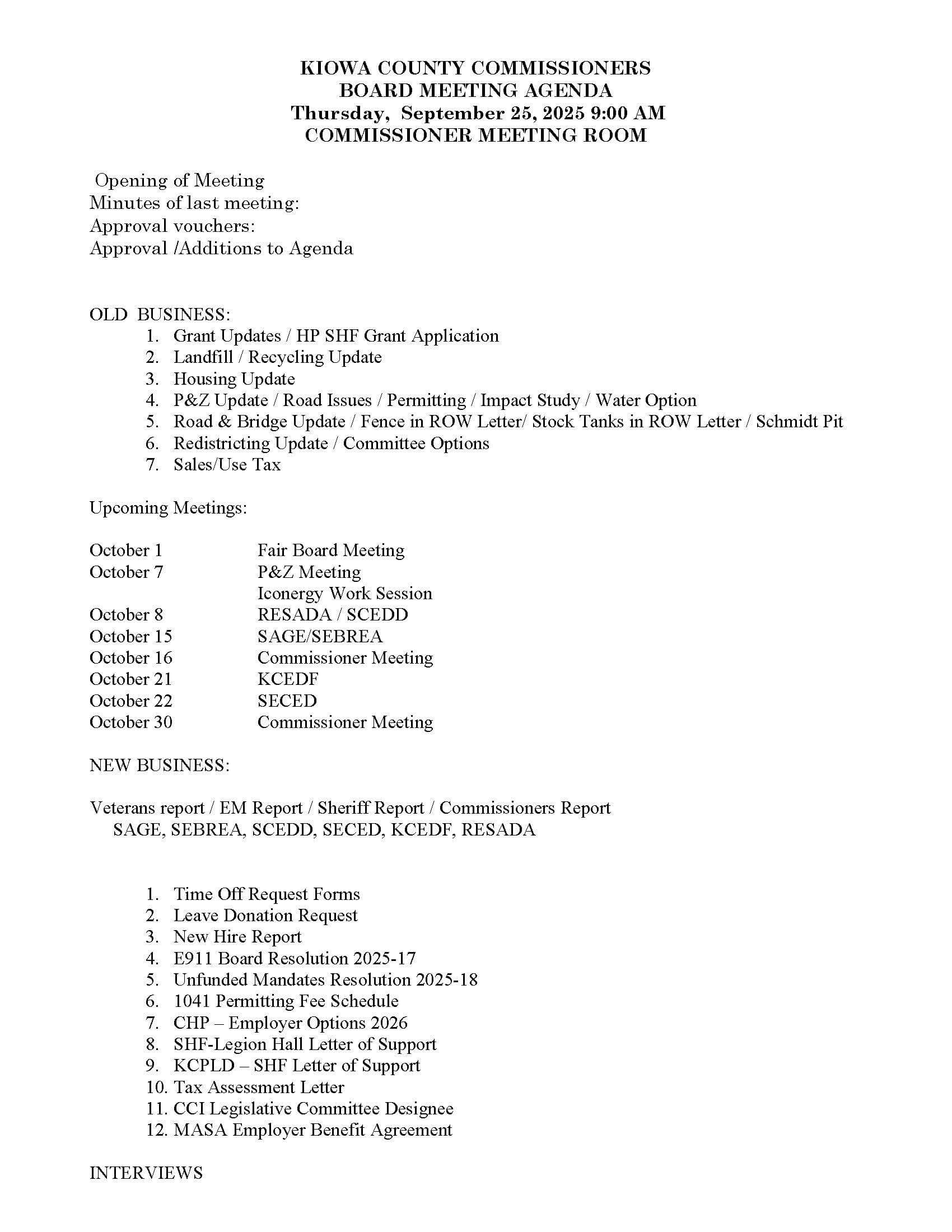 BOCC Agenda 9.25.2025